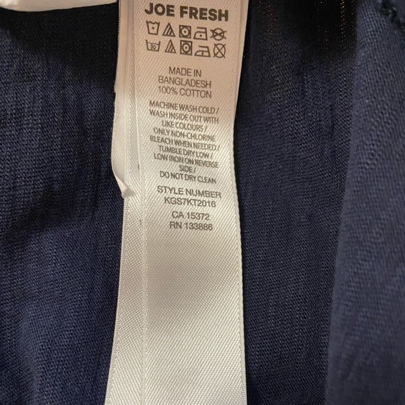 Joe Fresh Paisley girls blouse.Size:14.Black&white - Picture 5 of 5